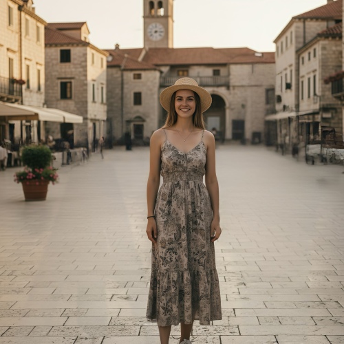 ai object remover - example of removing person, text and object after