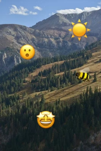 remove emoji from photos - nature example before
