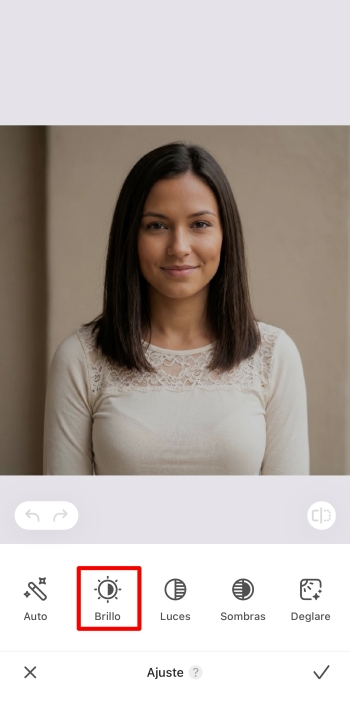 AirBrush App Screenshot ES - lighten a photo brightness