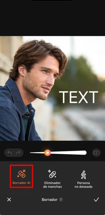 AirBrush App Screenshot ES - remove text remover ai
