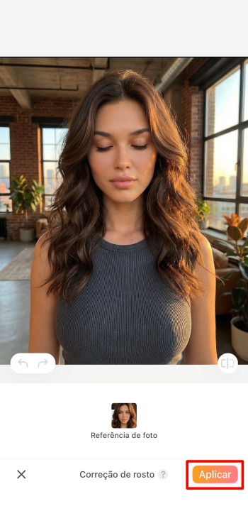 AirBrush App Screenshot PT - open eyes apply