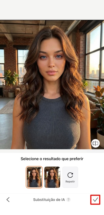 AirBrush App Screenshot PT - open eyes replace ai tick