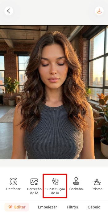 AirBrush App Screenshot PT - open eyes replace ai