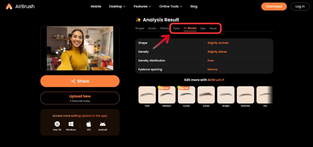 AirBrush Web Screenshot EN - Why Do I Look Fat in Pictures AirBrush Face Shape Detector - 04