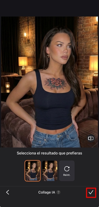 Airbrush App Screenshot ES - tattoo ai replace tick