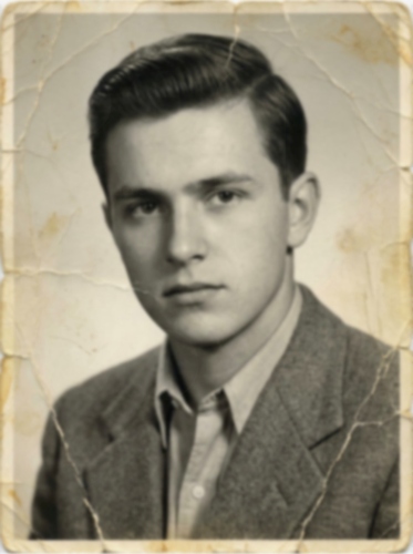 Photo Restoration - example of a man before