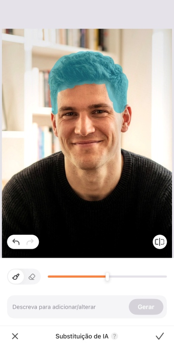 Airbrush App Screenshot PT - men's haircut simulator brush