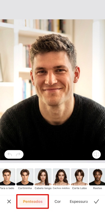 Airbrush App Screenshot PT - men's haircut simulator hairstyles