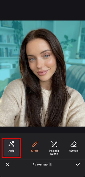 Airbrush App Screenshot RU - blur the background blur auto