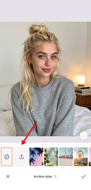 Airbrush App Screenshot FR - change background custom