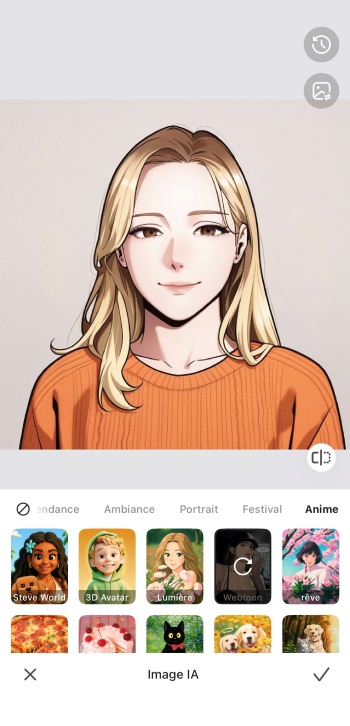Airbrush App Screenshot FR - create avatar ai image webtoon