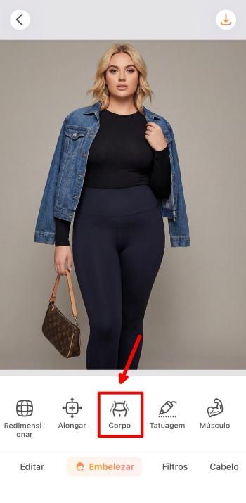 Airbrush App Screenshot PT body editor corpo