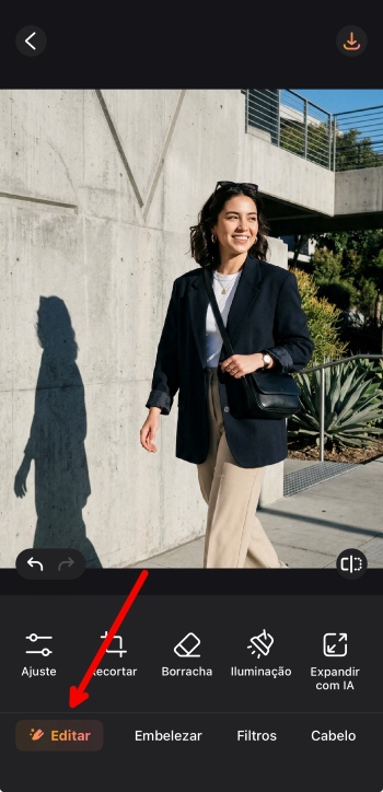 Airbrush App Screenshot PT - remove shadow edit