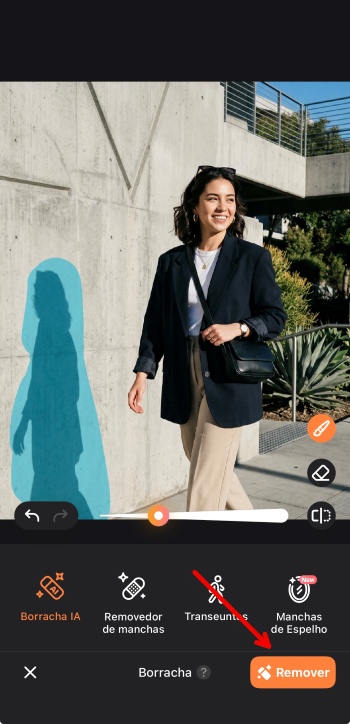 Airbrush App Screenshot PT - remove shadow remover ai brush