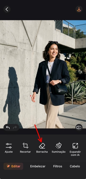 Airbrush App Screenshot PT - remove shadow remover