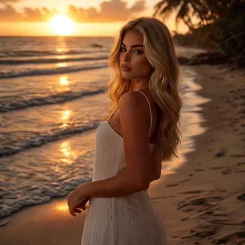 change background - ai image example sunset