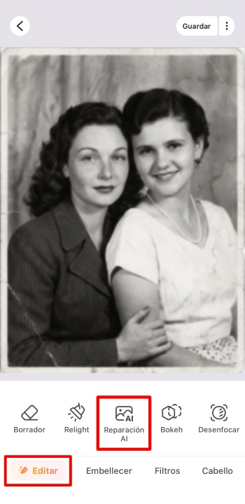 Airbrush App Screenshot ES - restore the photo edit ai repair