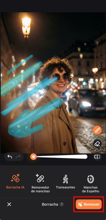 Airbrush App Screenshot PT - remove light reflection ai remover remove