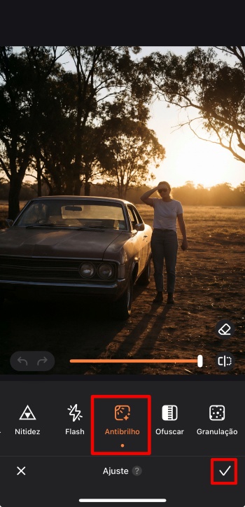 Airbrush App Screenshot PT - remove light reflection deglare tool