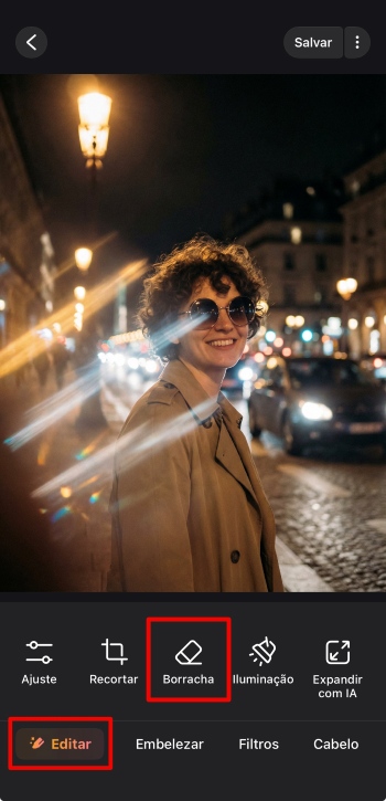 Airbrush App Screenshot PT - remove light reflection edit ai remover