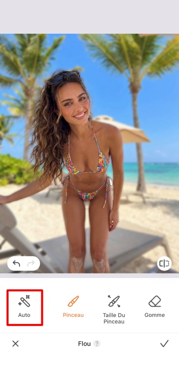 Airbrush App Screenshot FR - how to blur a photo background blur auto