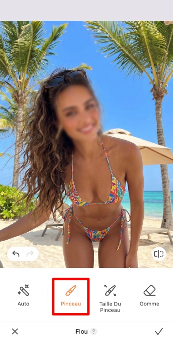 Airbrush App Screenshot FR - how to blur a photo blur face